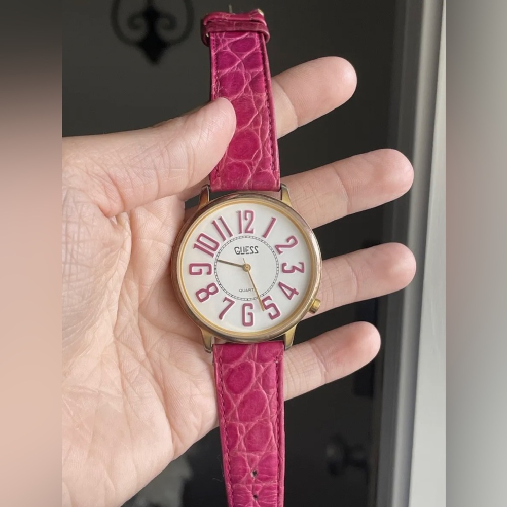 1989 VINTAGE pink guess watch - Timeless Woman’s Dream watch
